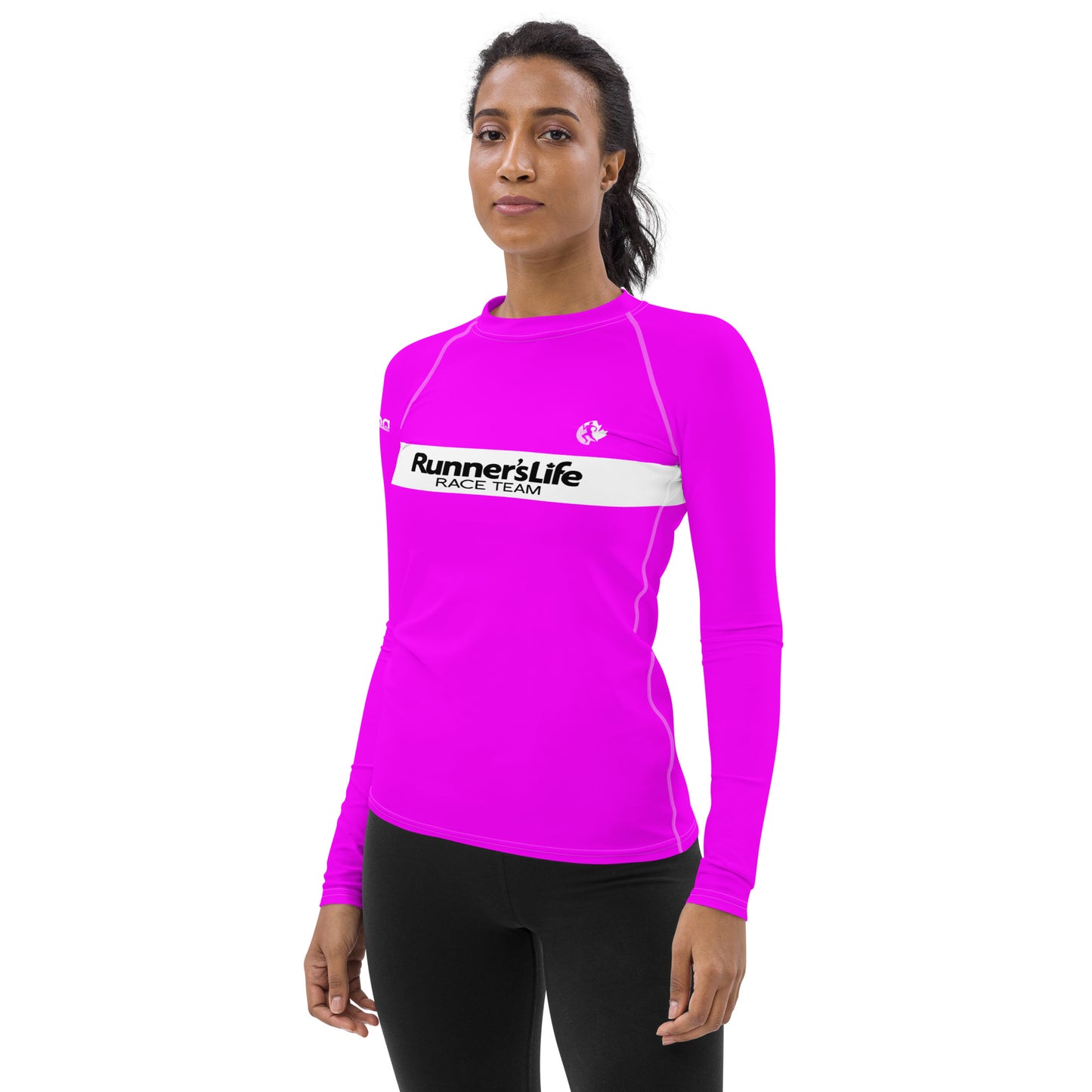 Women's Long Sleeve Shirt - Runner's Life Pink