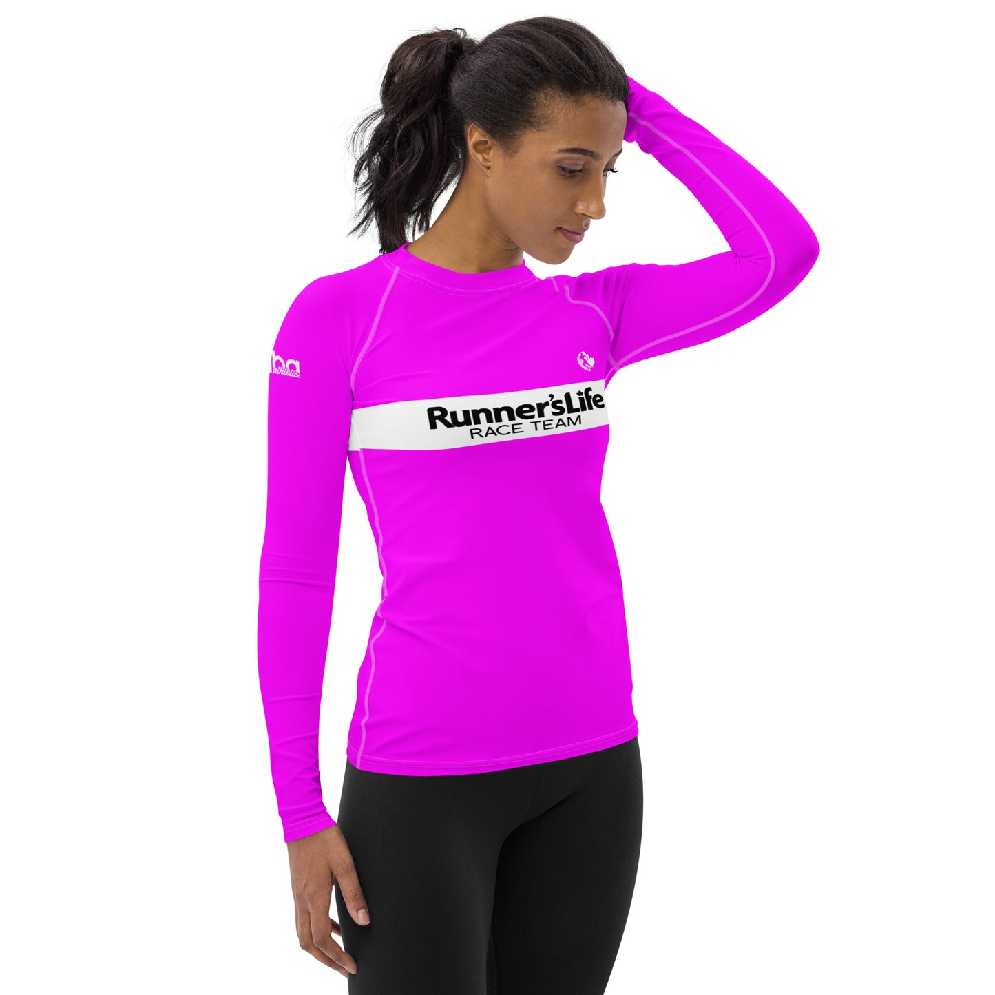 Women's Long Sleeve Shirt - Runner's Life Pink