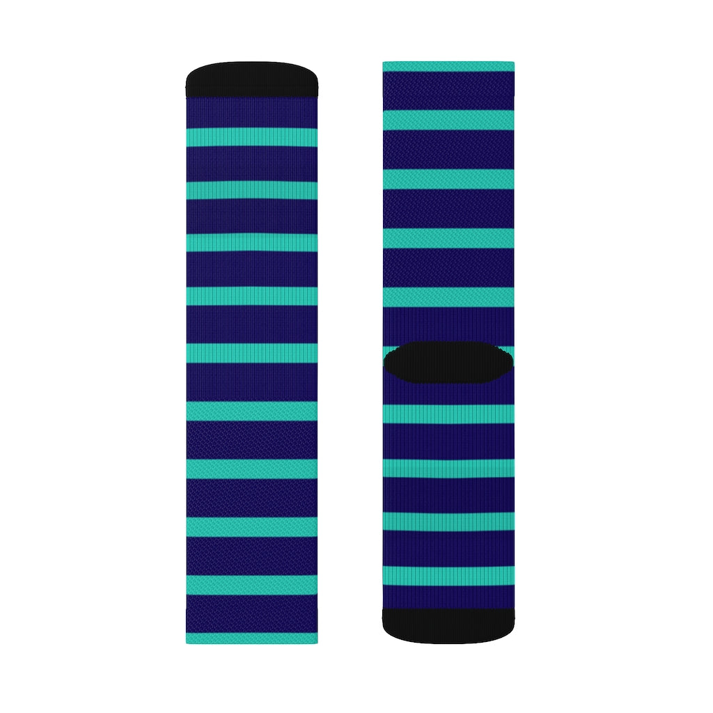 Socks - Dot Stripe Mint