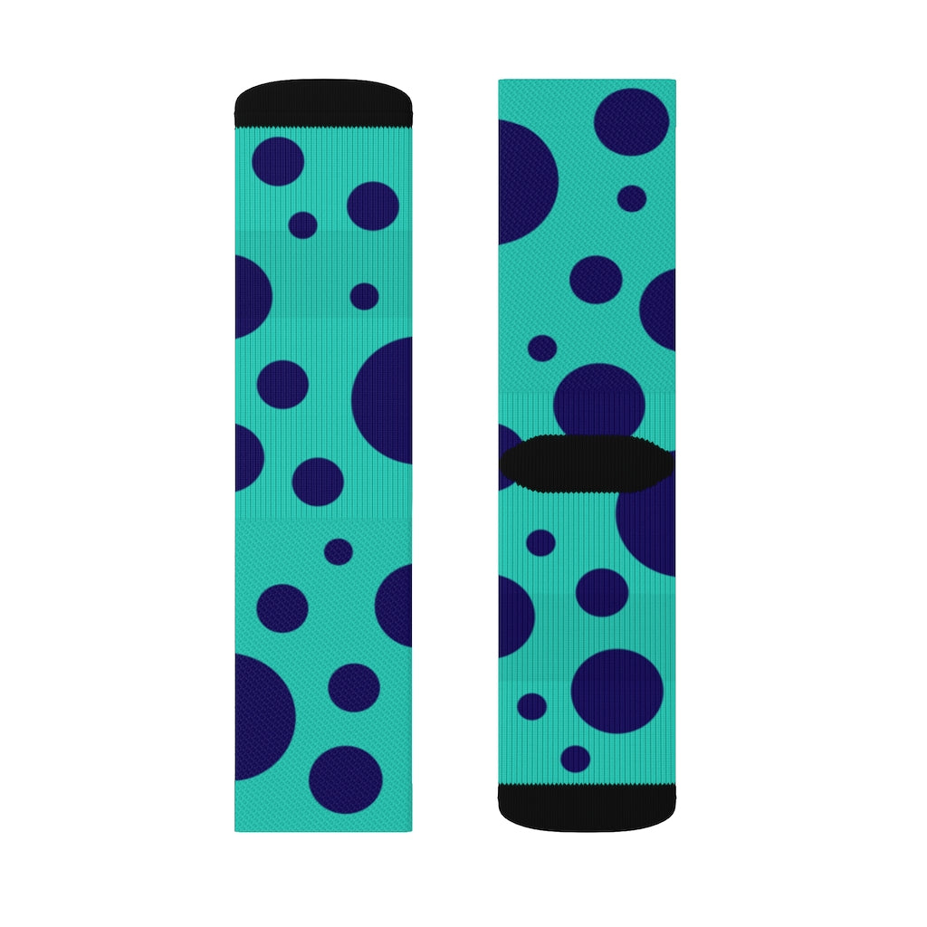 Socks - Dot Stripe Mint