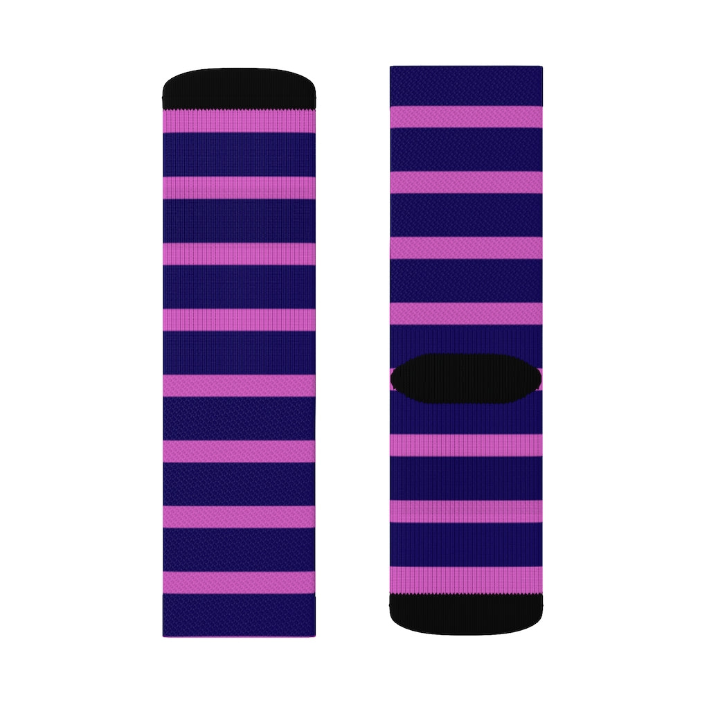 Socks - Dot Stripe Pink