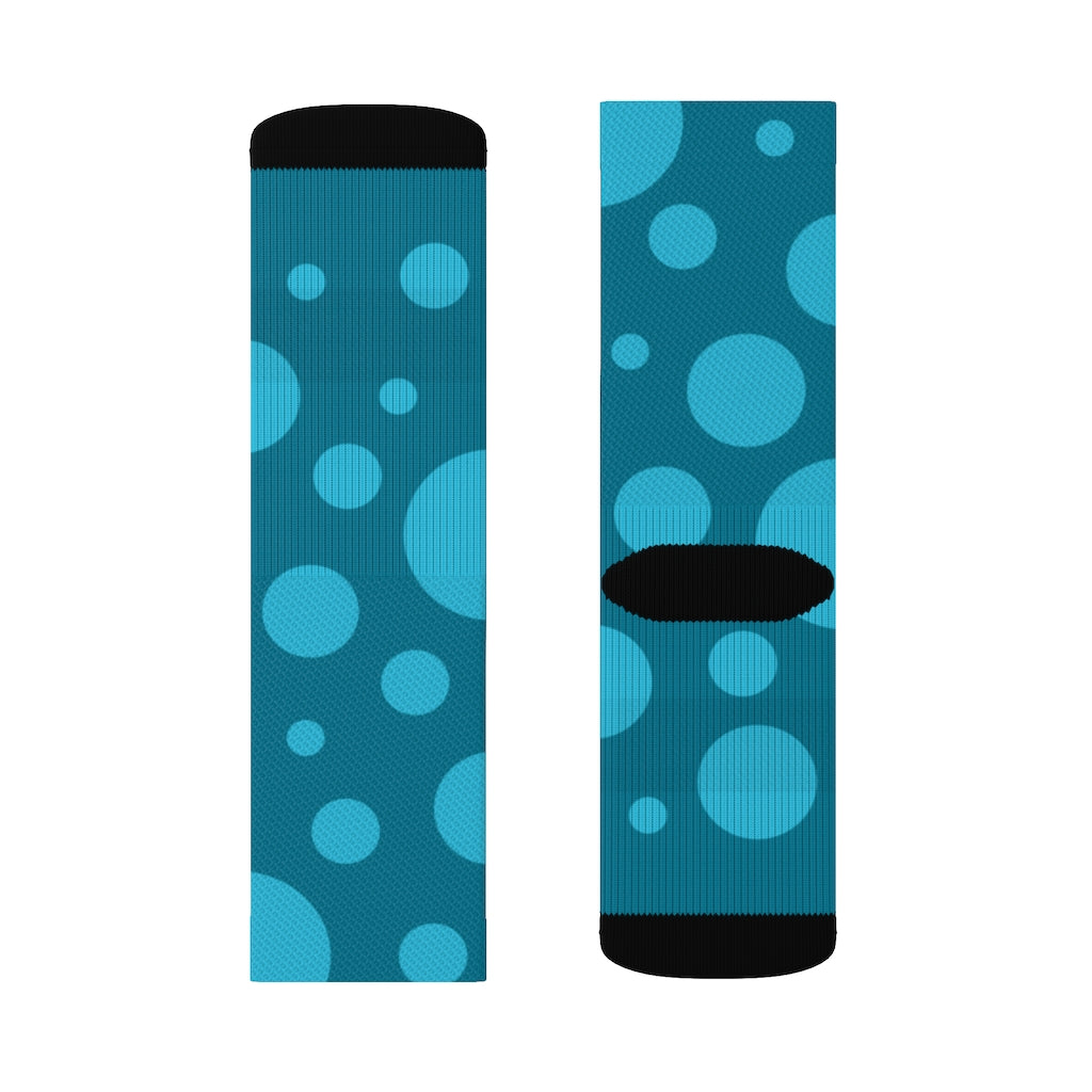 Socks - Dot Stripe Ocean