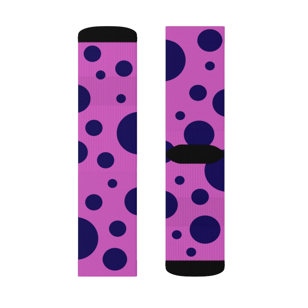 Socks - Dot Stripe Pink