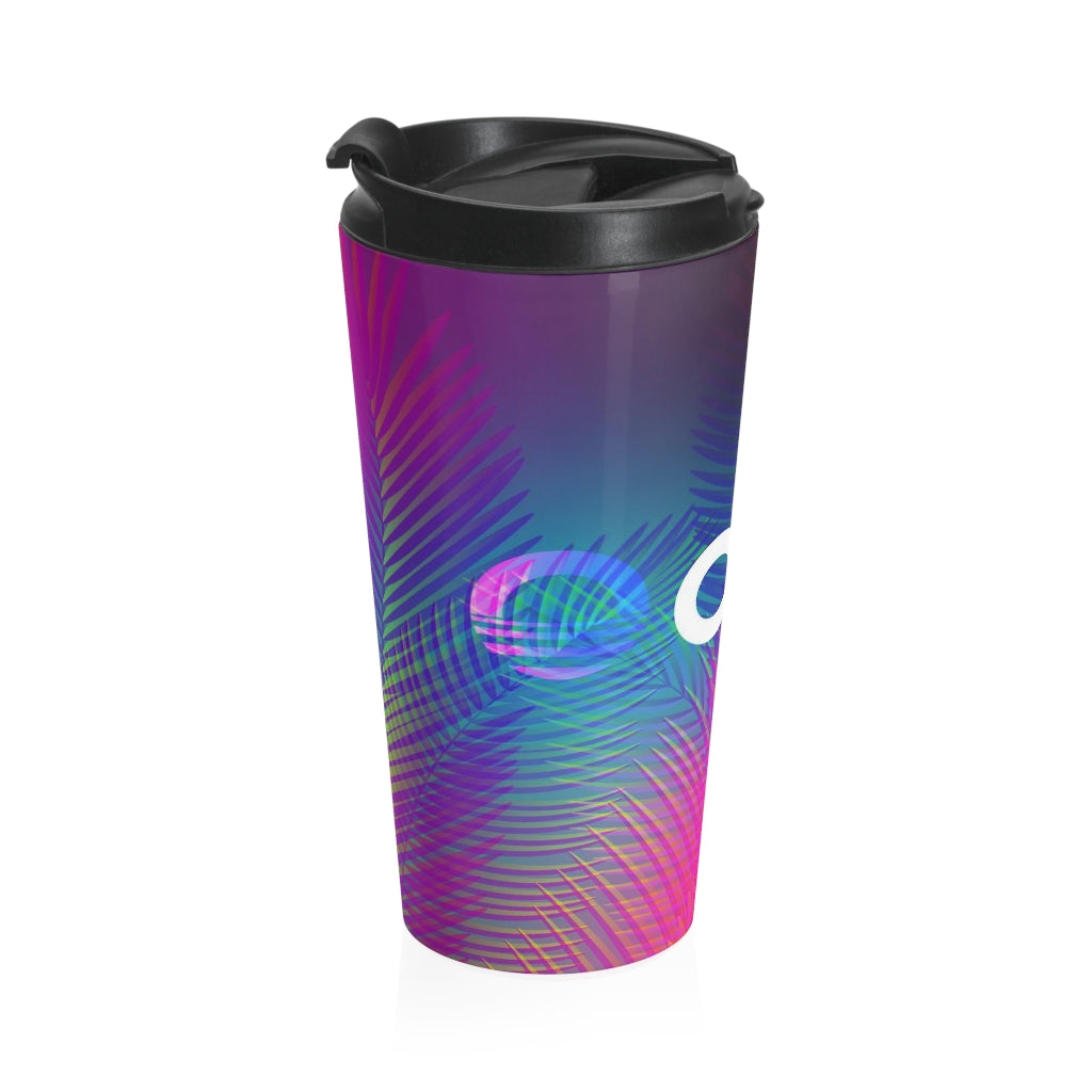 Stainless Travel Mug - Palms