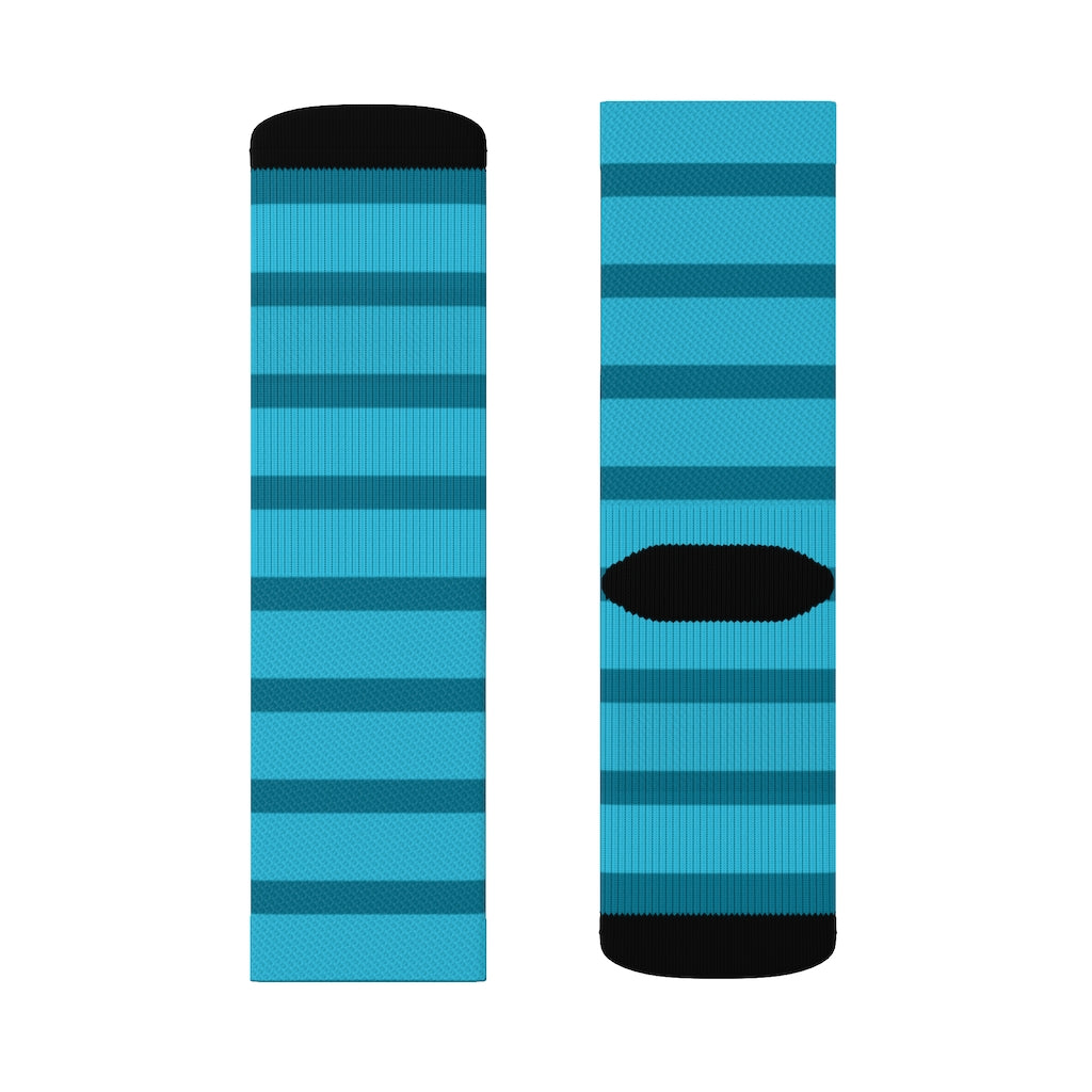Socks - Dot Stripe Ocean