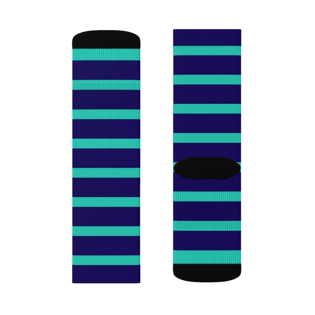 Socks - Dot Stripe Mint