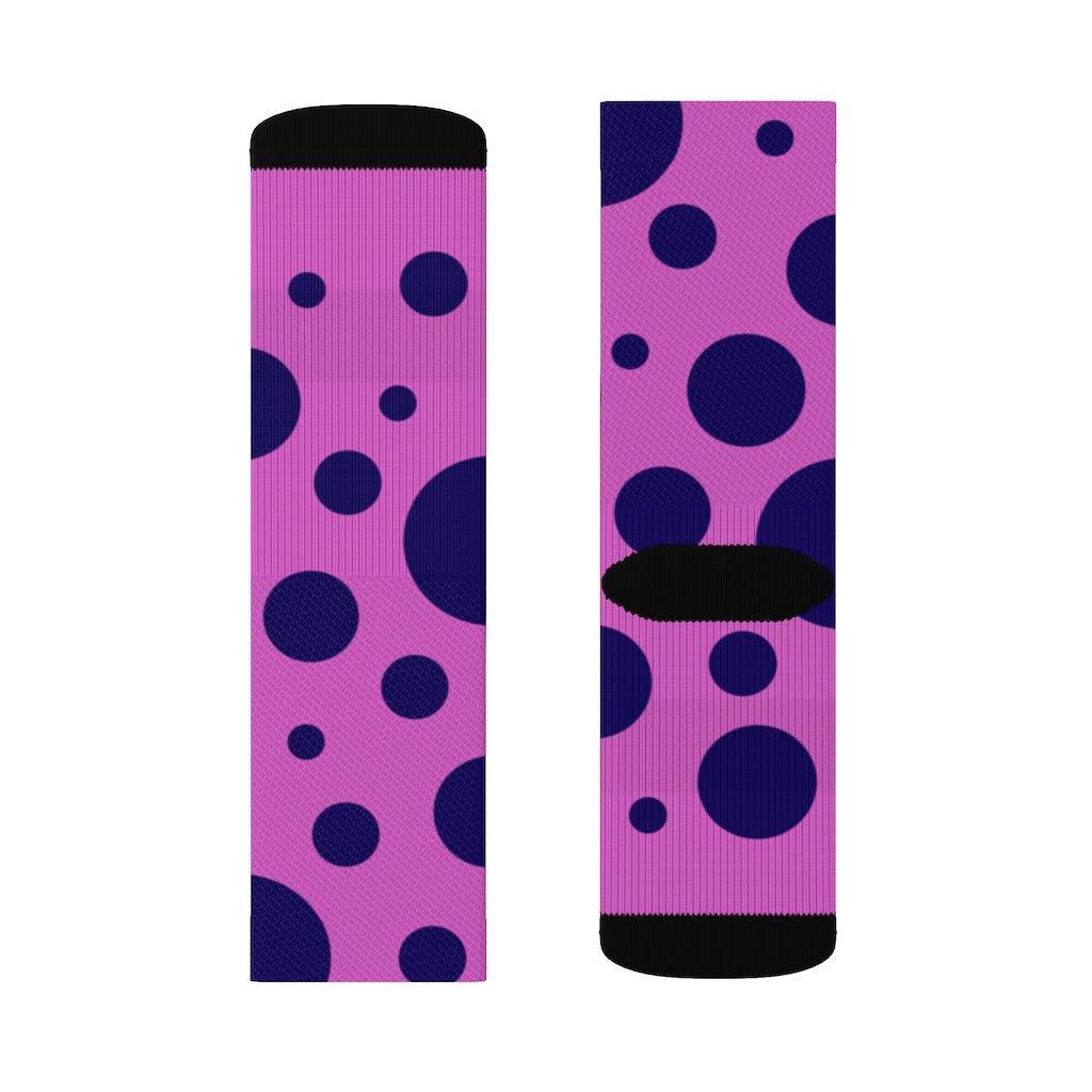 Socks - Dot Stripe Pink