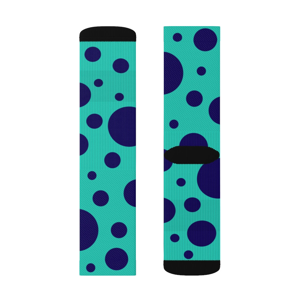 Socks - Dot Stripe Mint