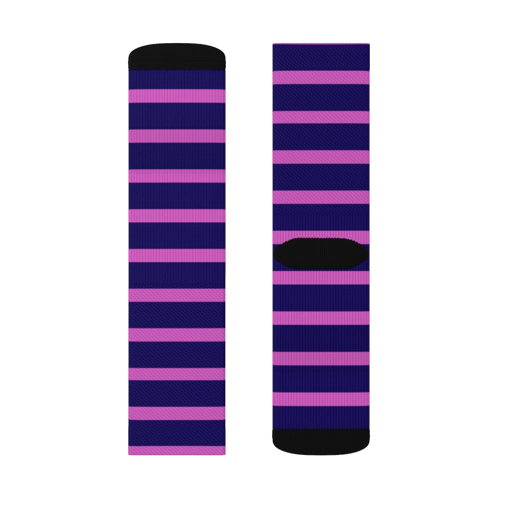 Socks - Dot Stripe Pink
