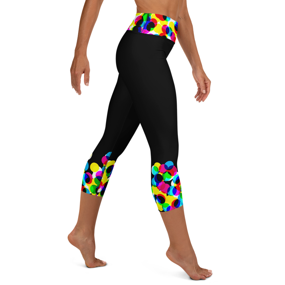 Women's Yoga Capri Tights - CMYK