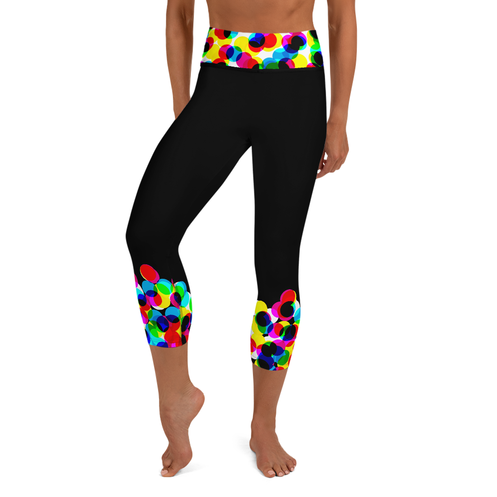 Women's Yoga Capri Tights - CMYK