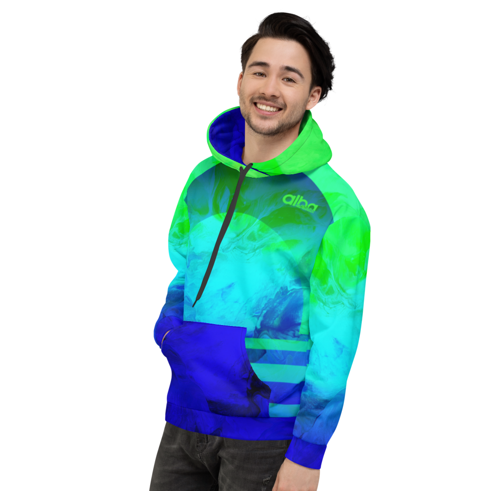 Men's Hooded Sweatshirt - Earth Waves