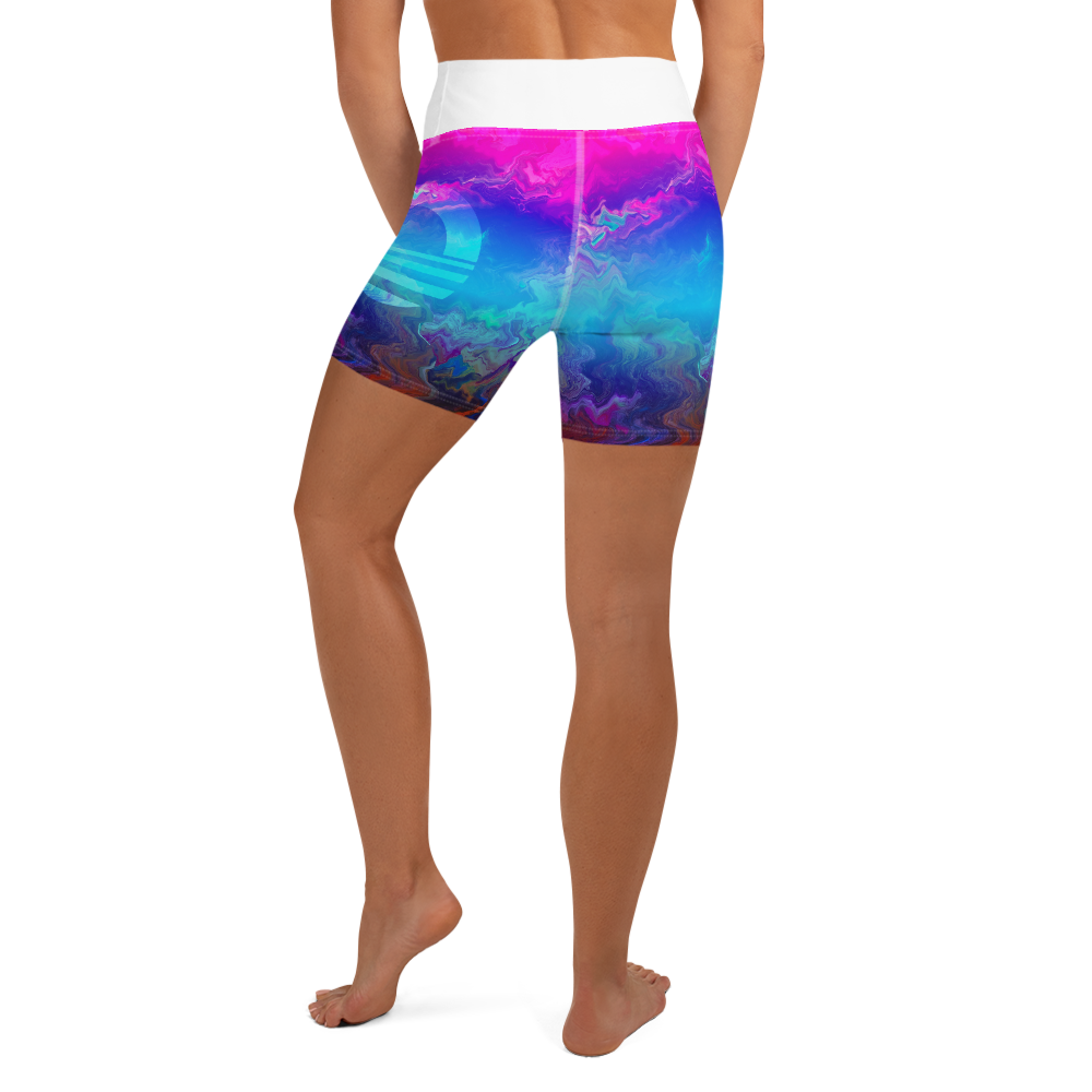 Women's Yoga Shorts - Mountain Dream