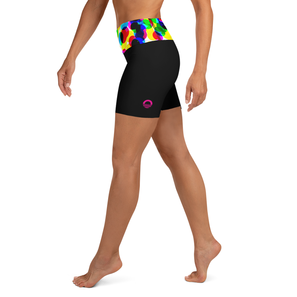 Women's Yoga Shorts - CMYK