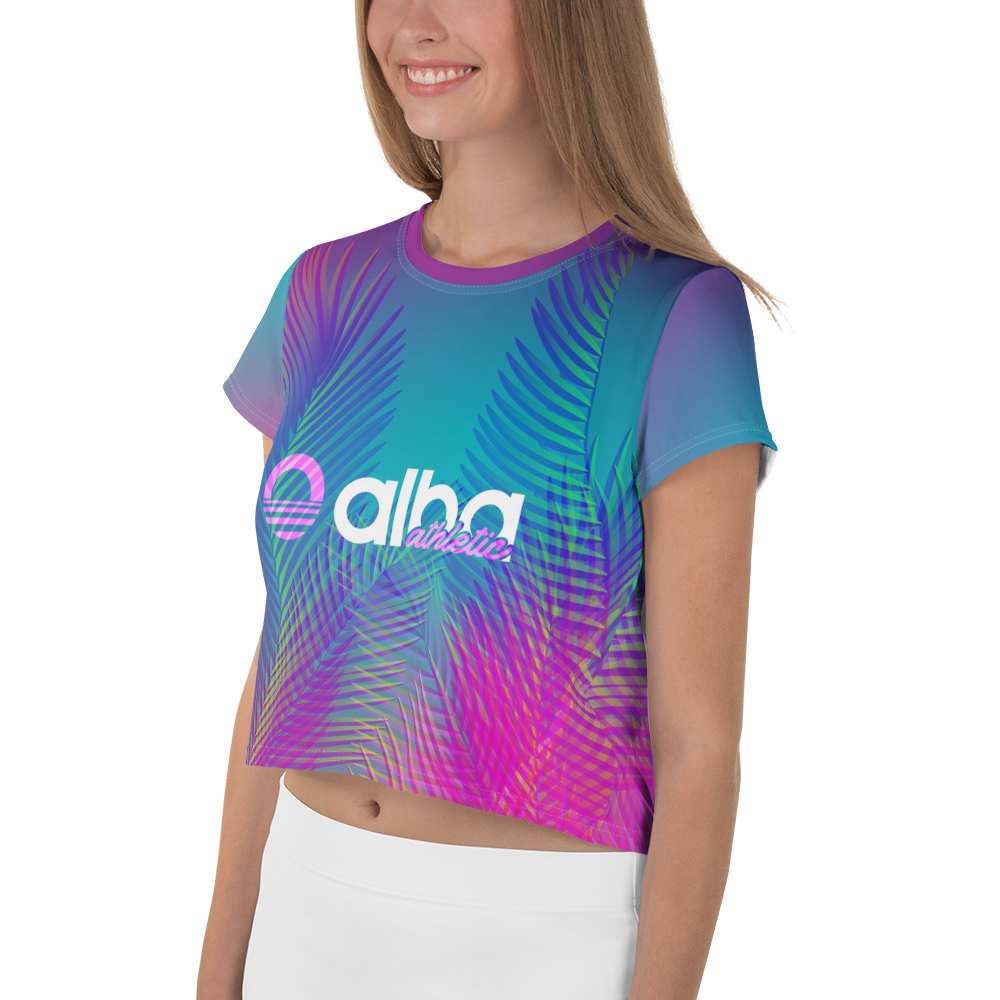 Women's Crop Tee - Palms