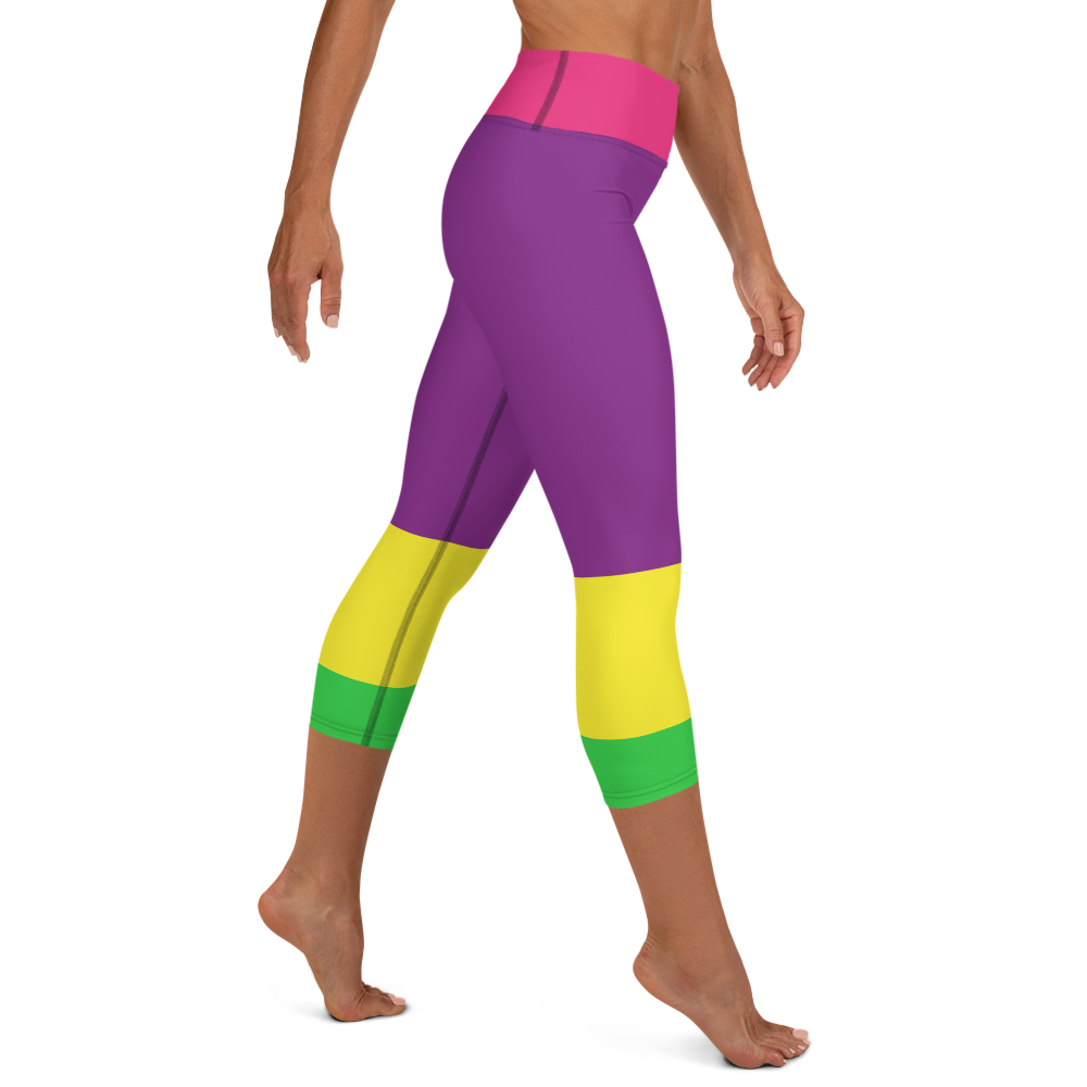 Women's Yoga Capri Tights - Neon