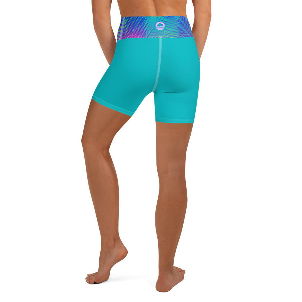 Women's Yoga Shorts - Palms