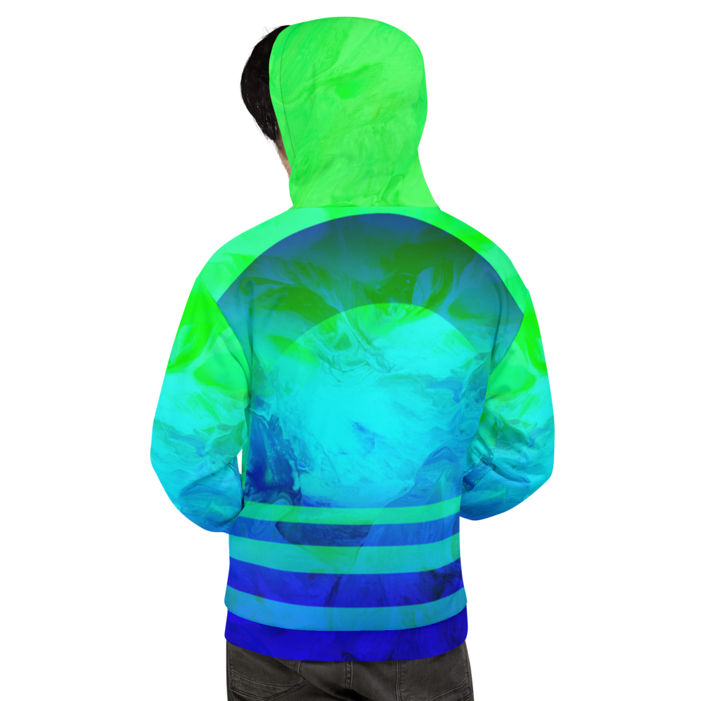 Men's Hooded Sweatshirt - Earth Waves