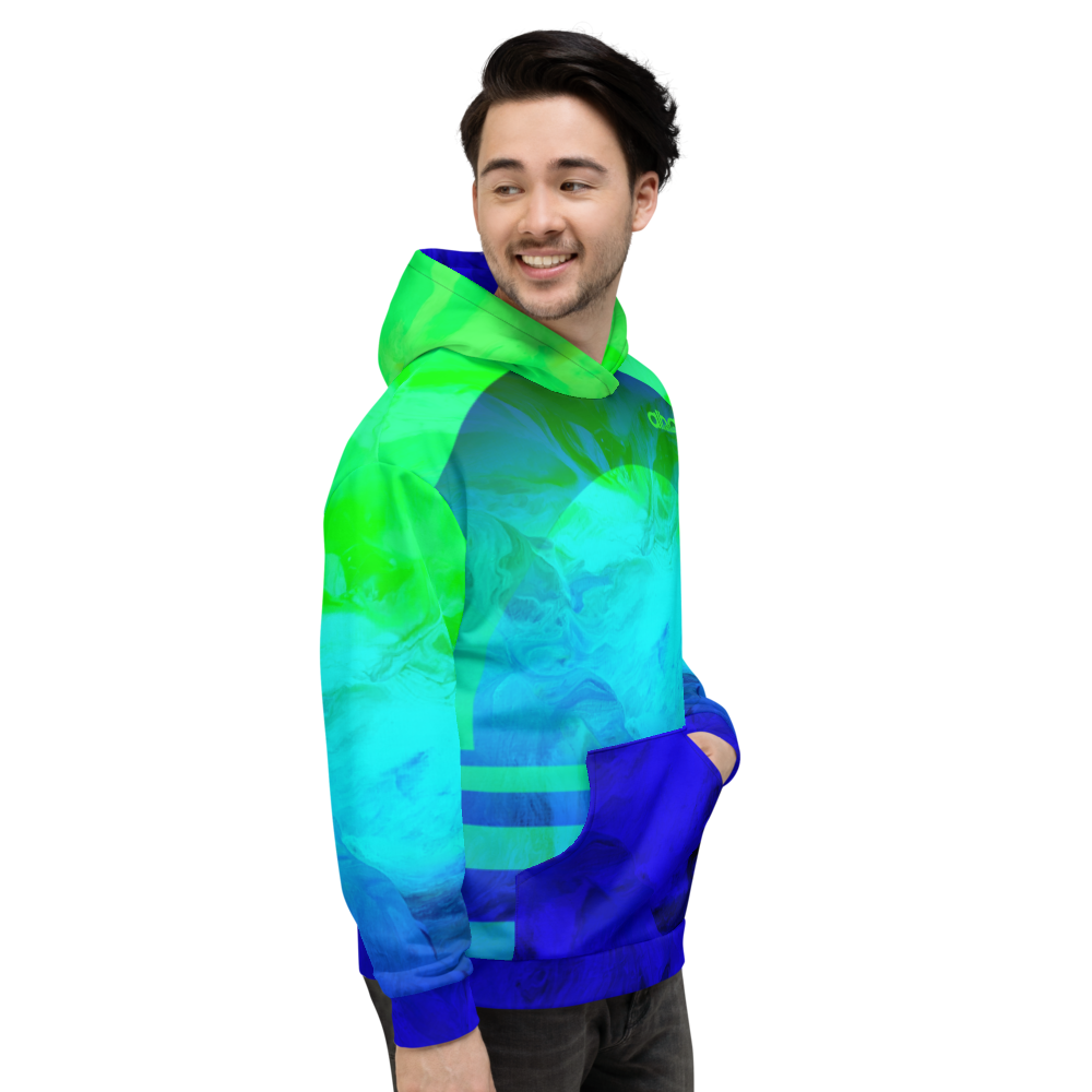 Men's Hooded Sweatshirt - Earth Waves