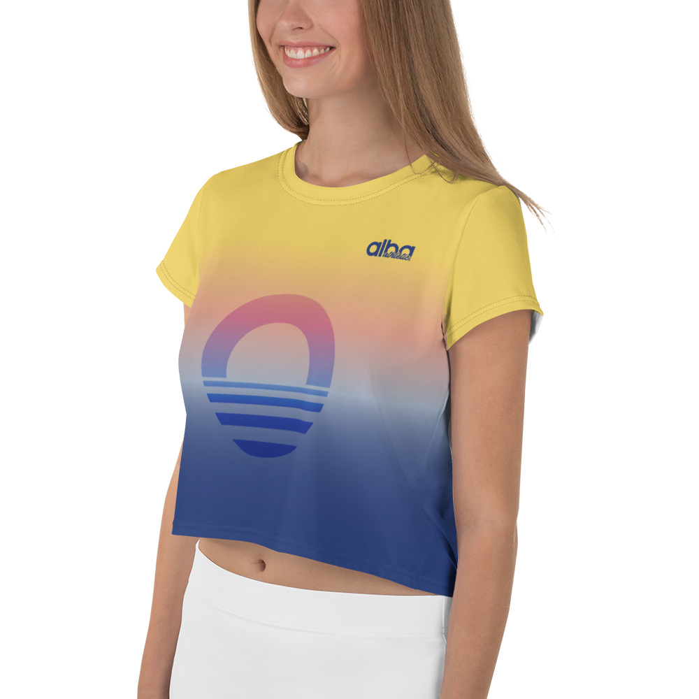 Women's Crop Tee - Evening Sun