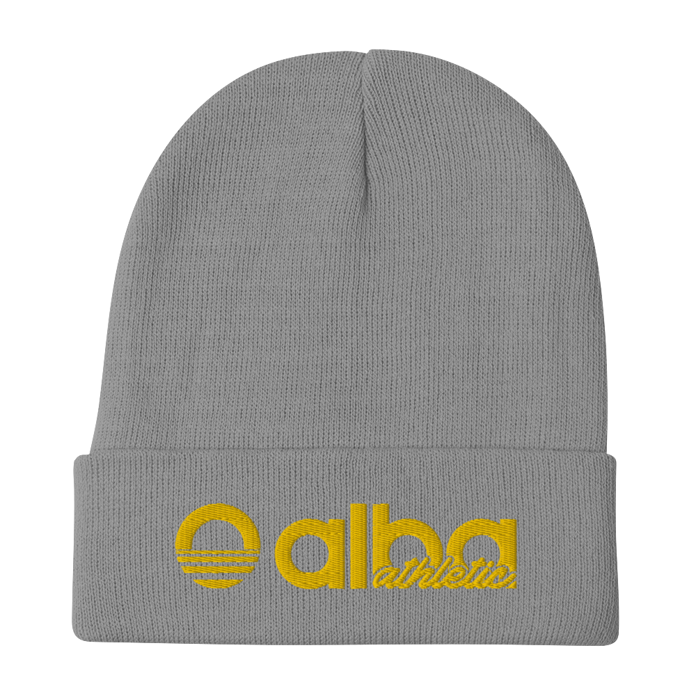 Embroidered Beanie - Evening Sun