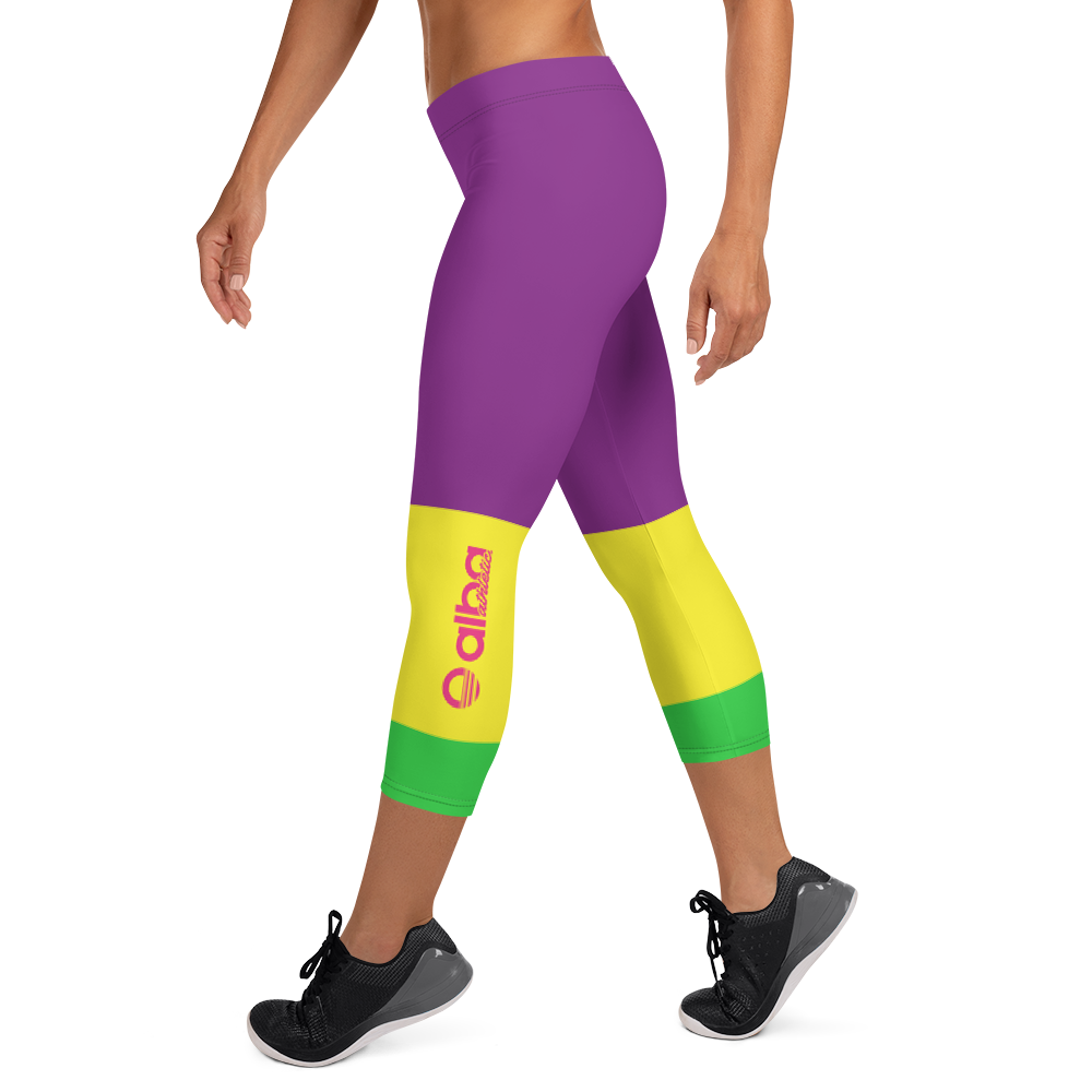 Women's Capri Tights - Neon