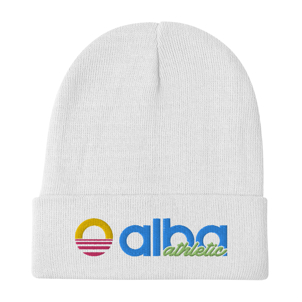 Embroidered Beanie - Neon