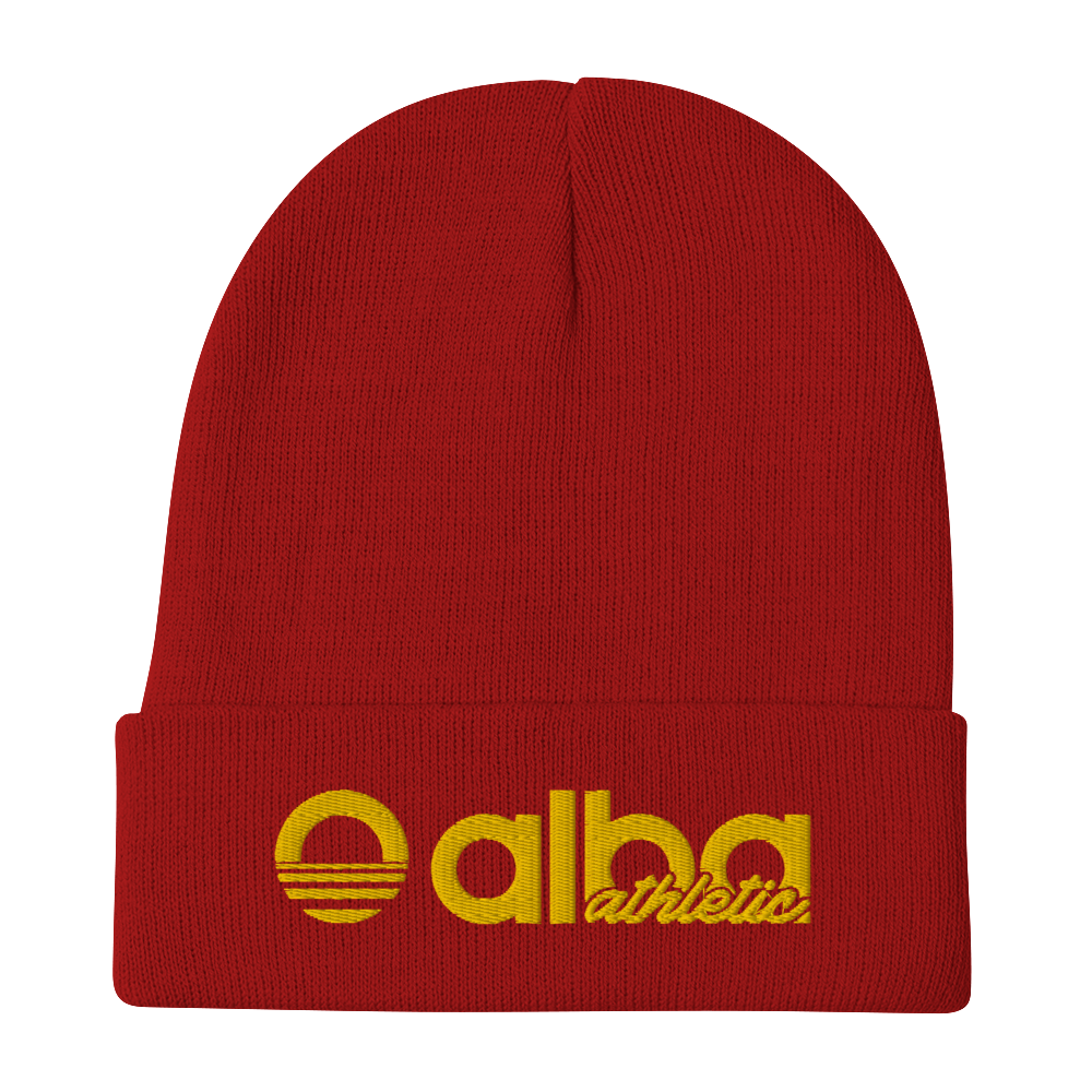 Embroidered Beanie - Evening Sun