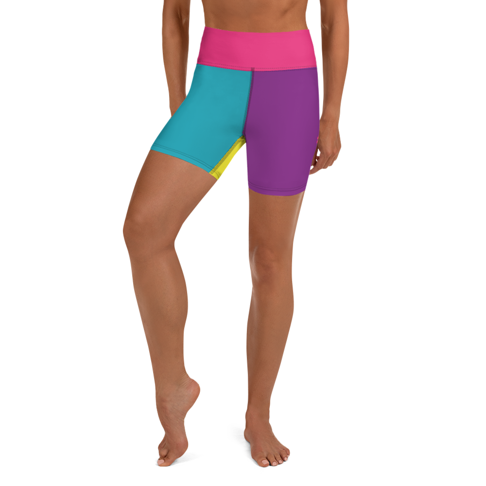 Women's Yoga Shorts - Neon