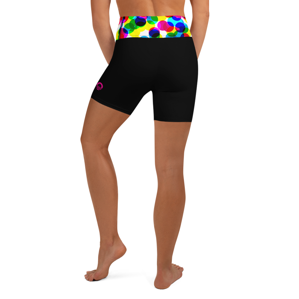 Women's Yoga Shorts - CMYK