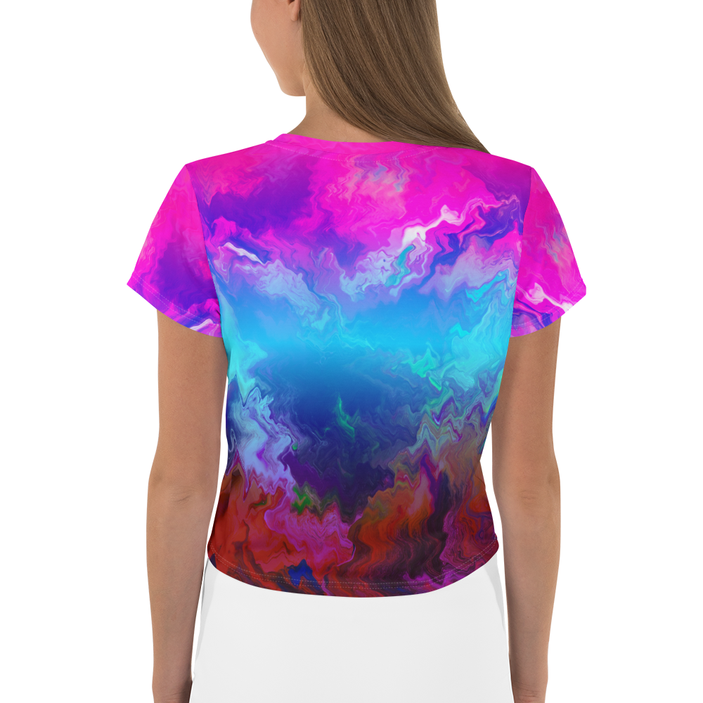 Women's Crop Tee - Mountain Dream