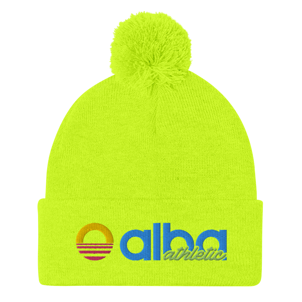 Pom-Pom Beanie - Neon
