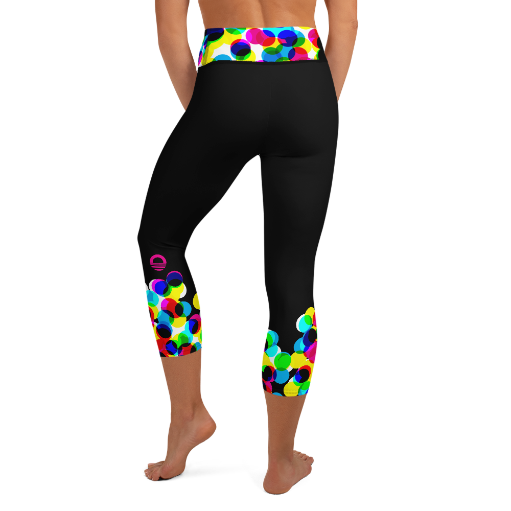 Women's Yoga Capri Tights - CMYK