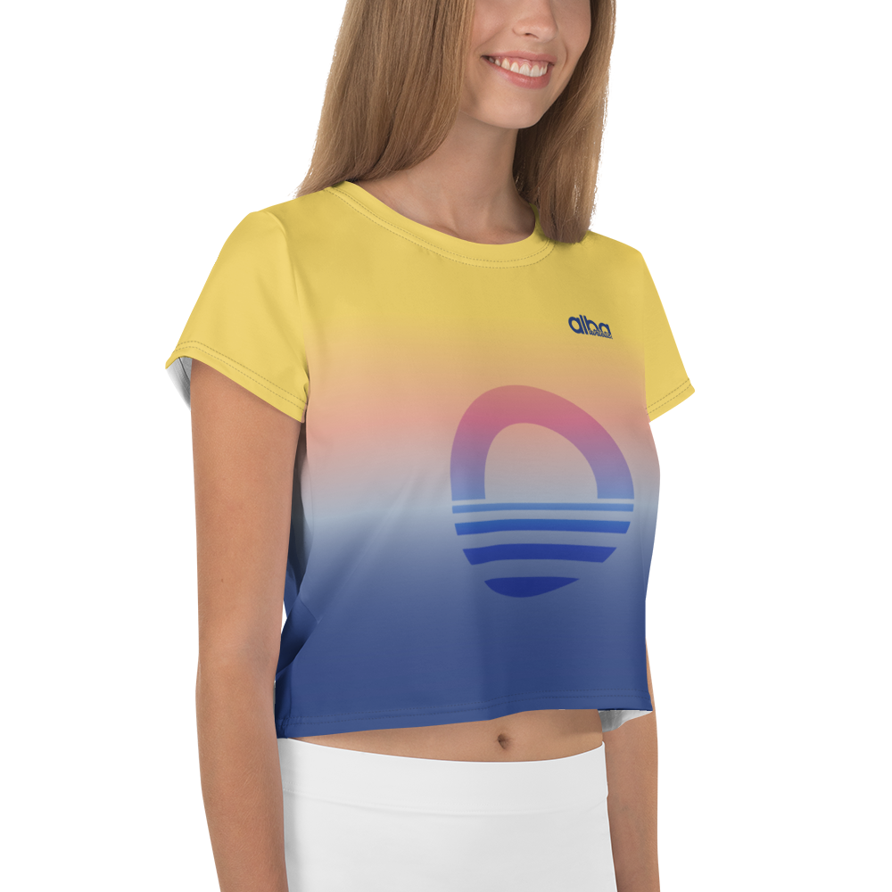 Women's Crop Tee - Evening Sun