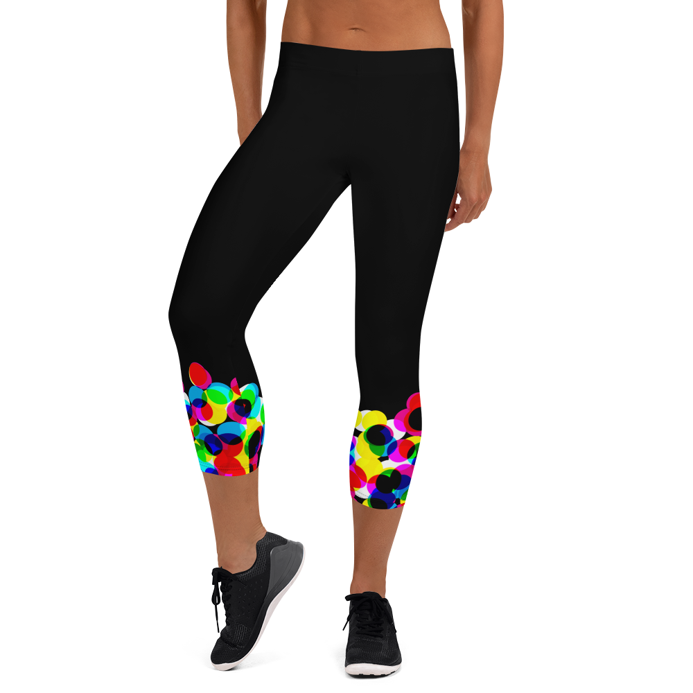 Women's Capri Tights - CMYK