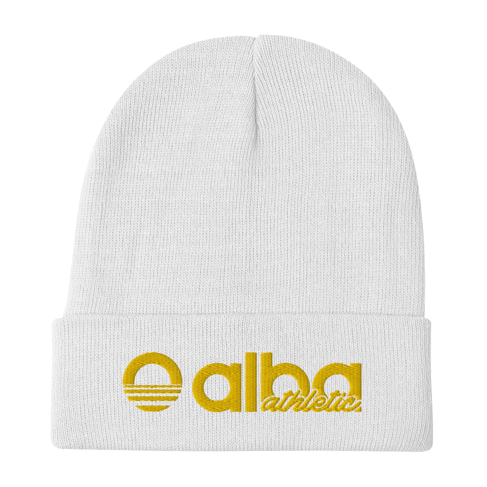 Embroidered Beanie - Evening Sun