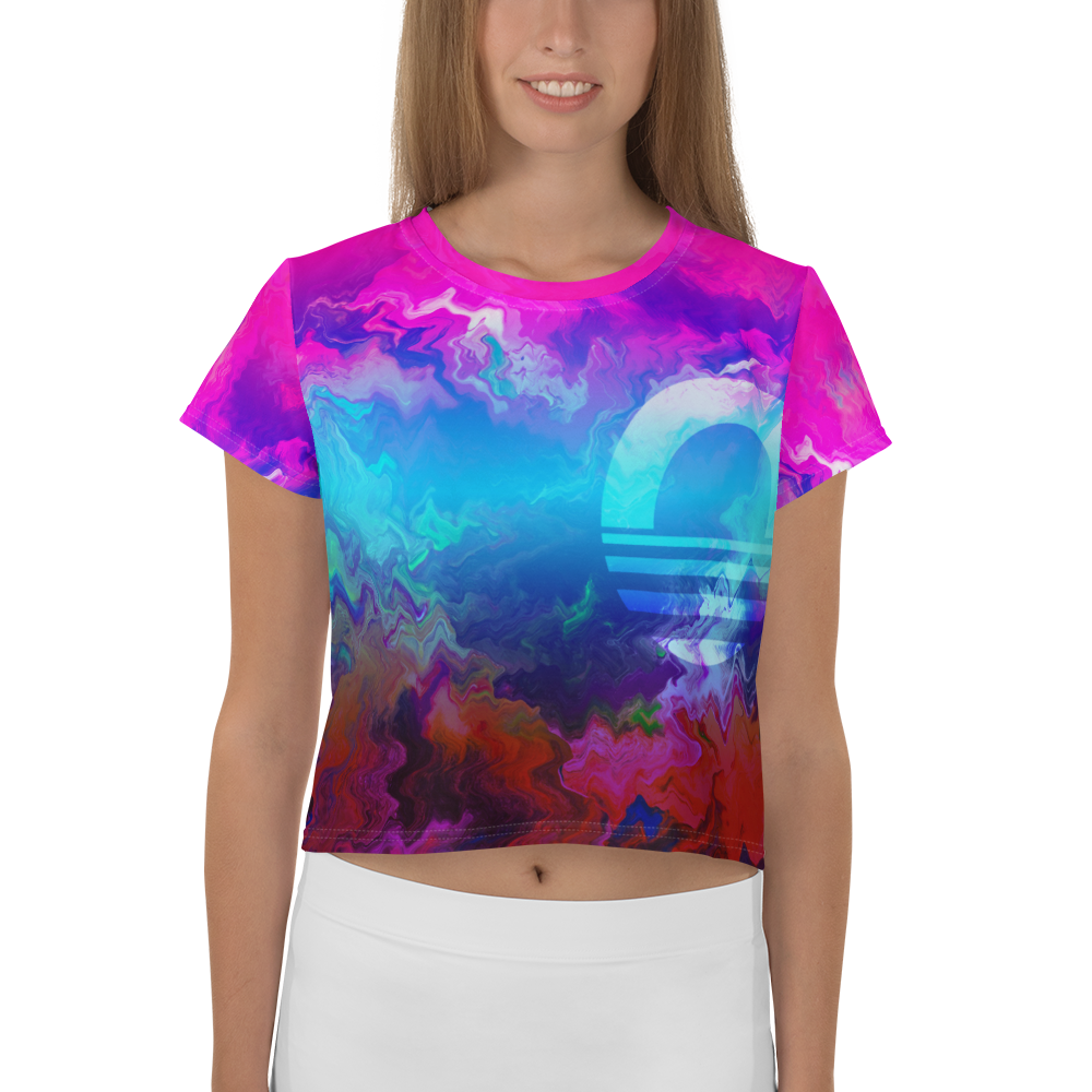 Women's Crop Tee - Mountain Dream
