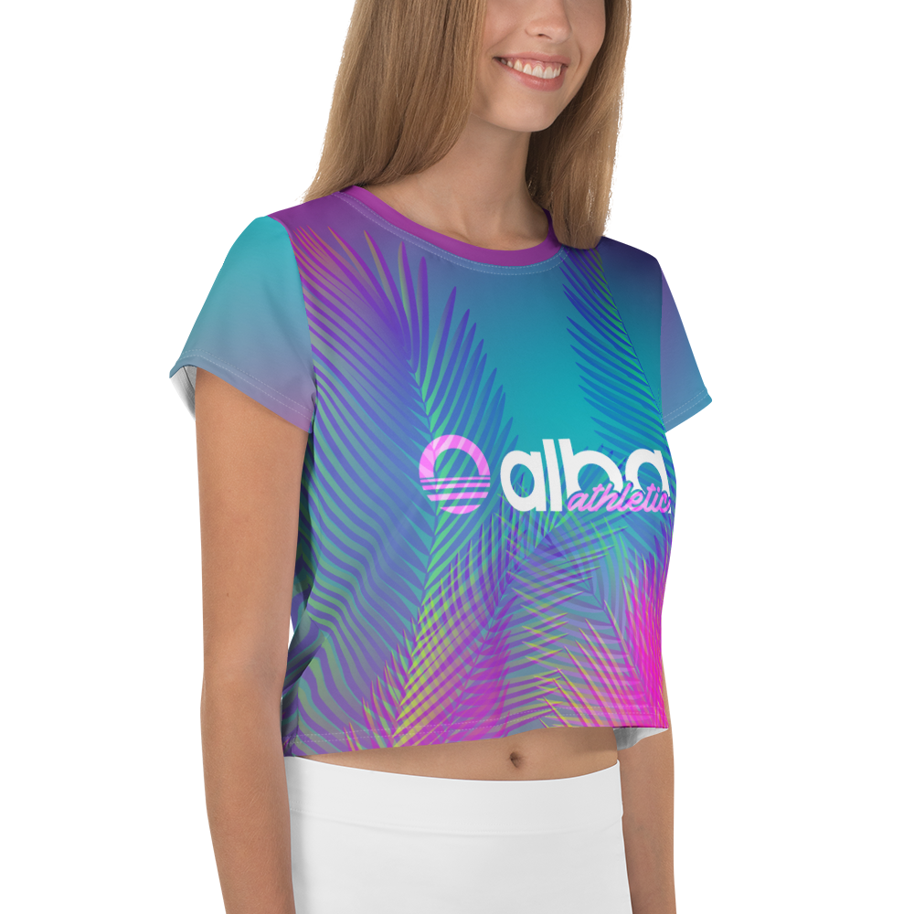 Women's Crop Tee - Palms