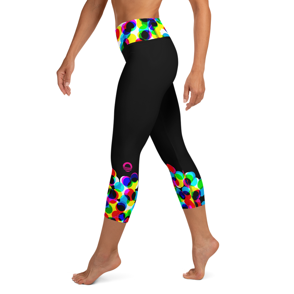 Women's Yoga Capri Tights - CMYK