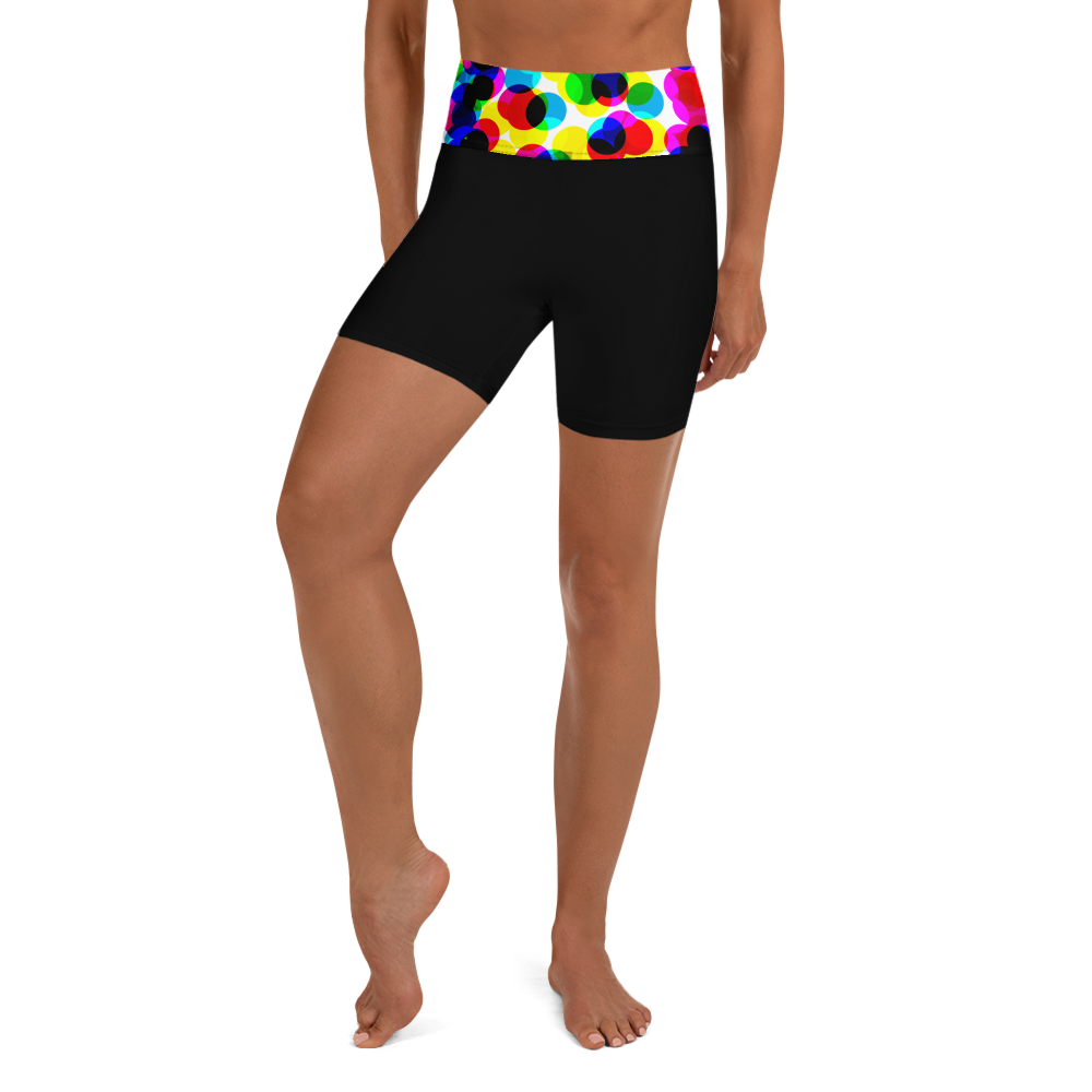 Women's Yoga Shorts - CMYK