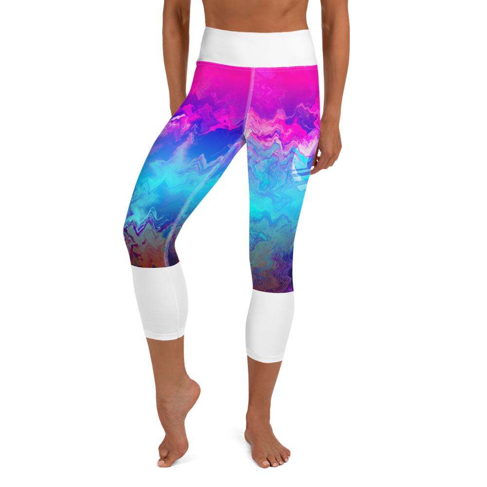 Women's Yoga Capri Tights - Mountain Dream