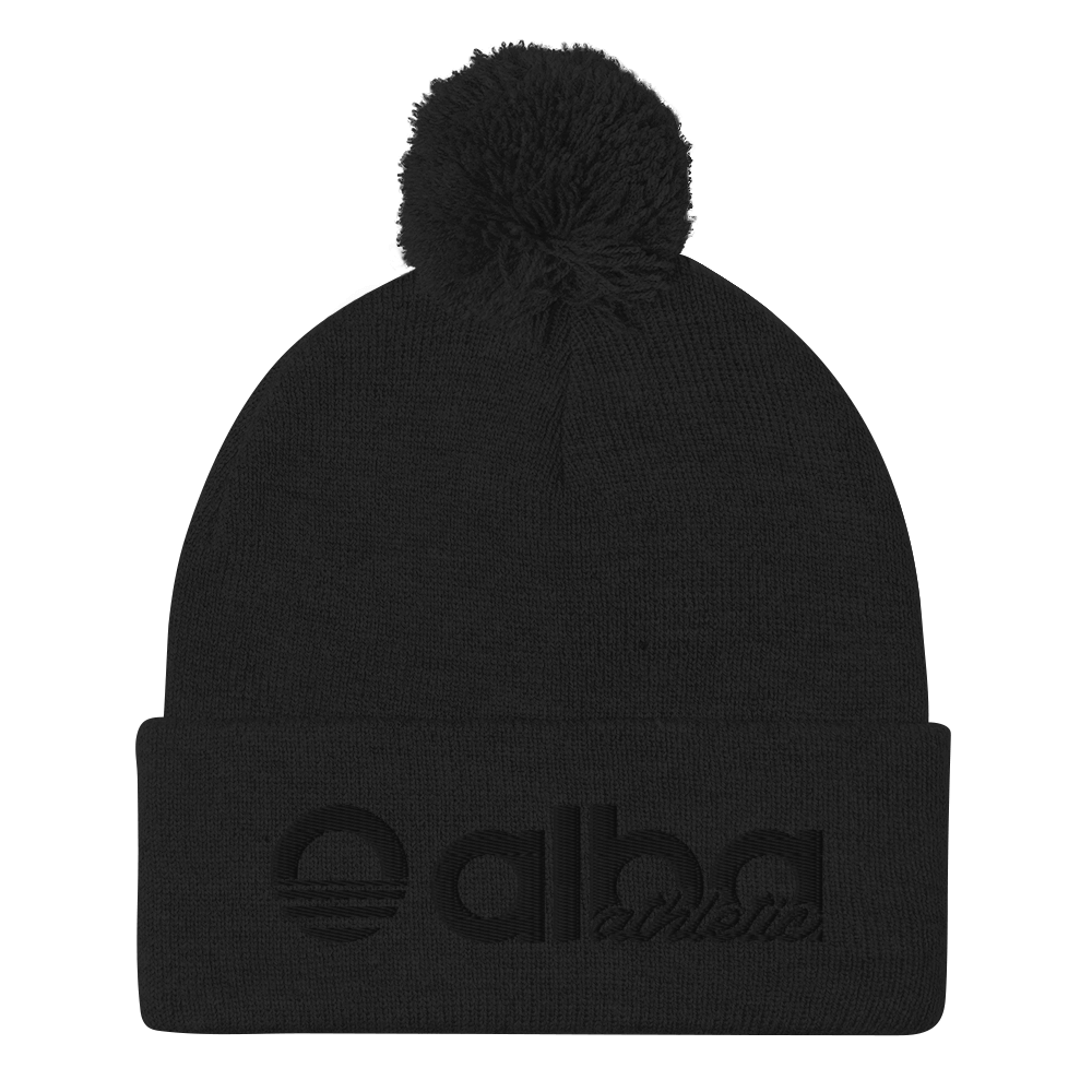 Pom-Pom Beanie - Black Out
