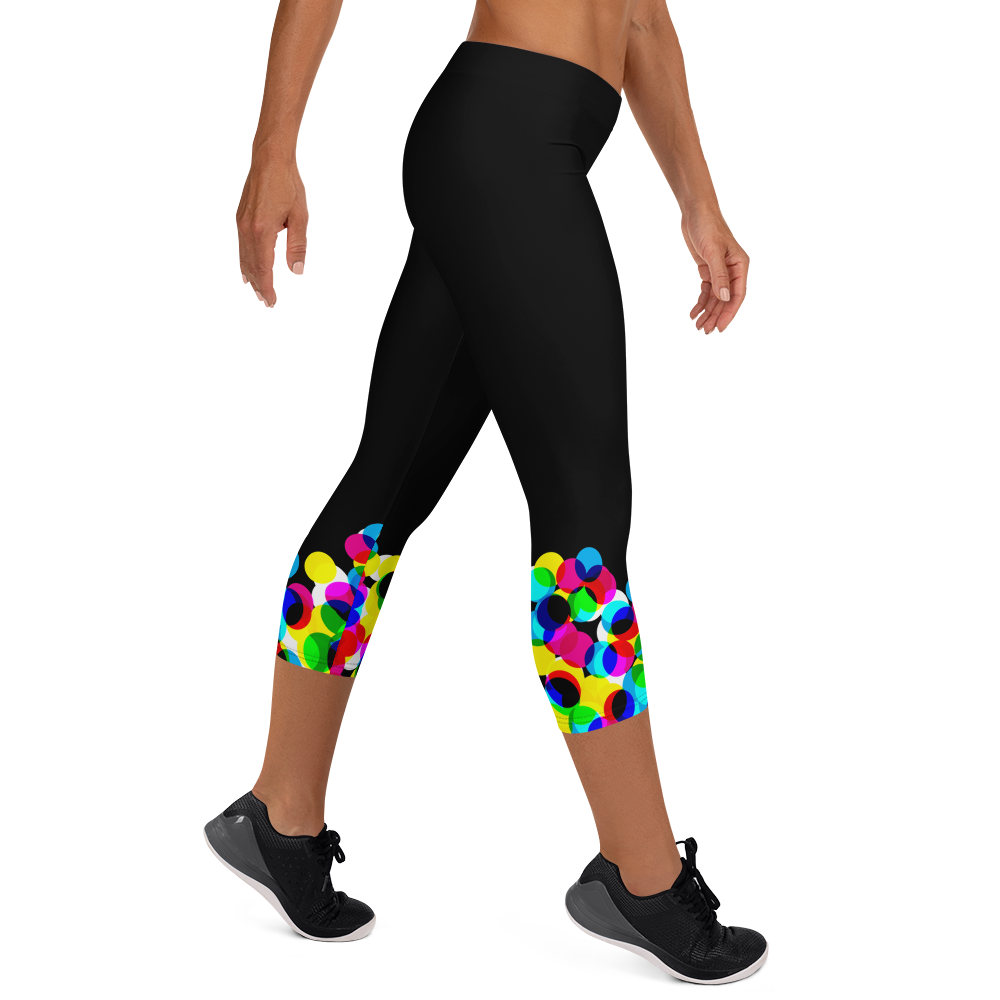 Women's Capri Tights - CMYK