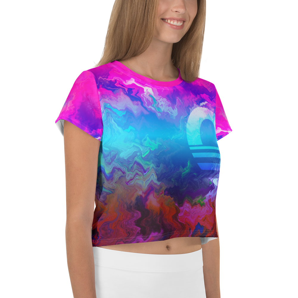 Women's Crop Tee - Mountain Dream