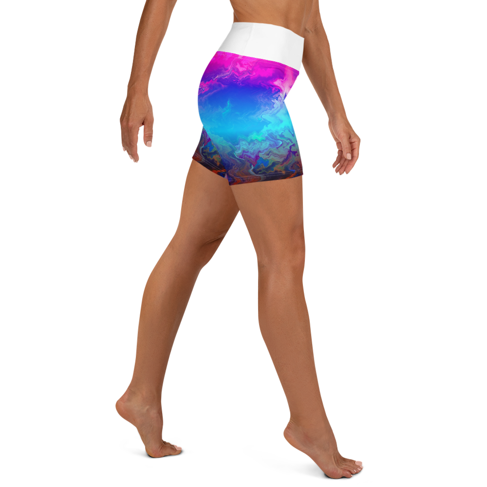 Women's Yoga Shorts - Mountain Dream