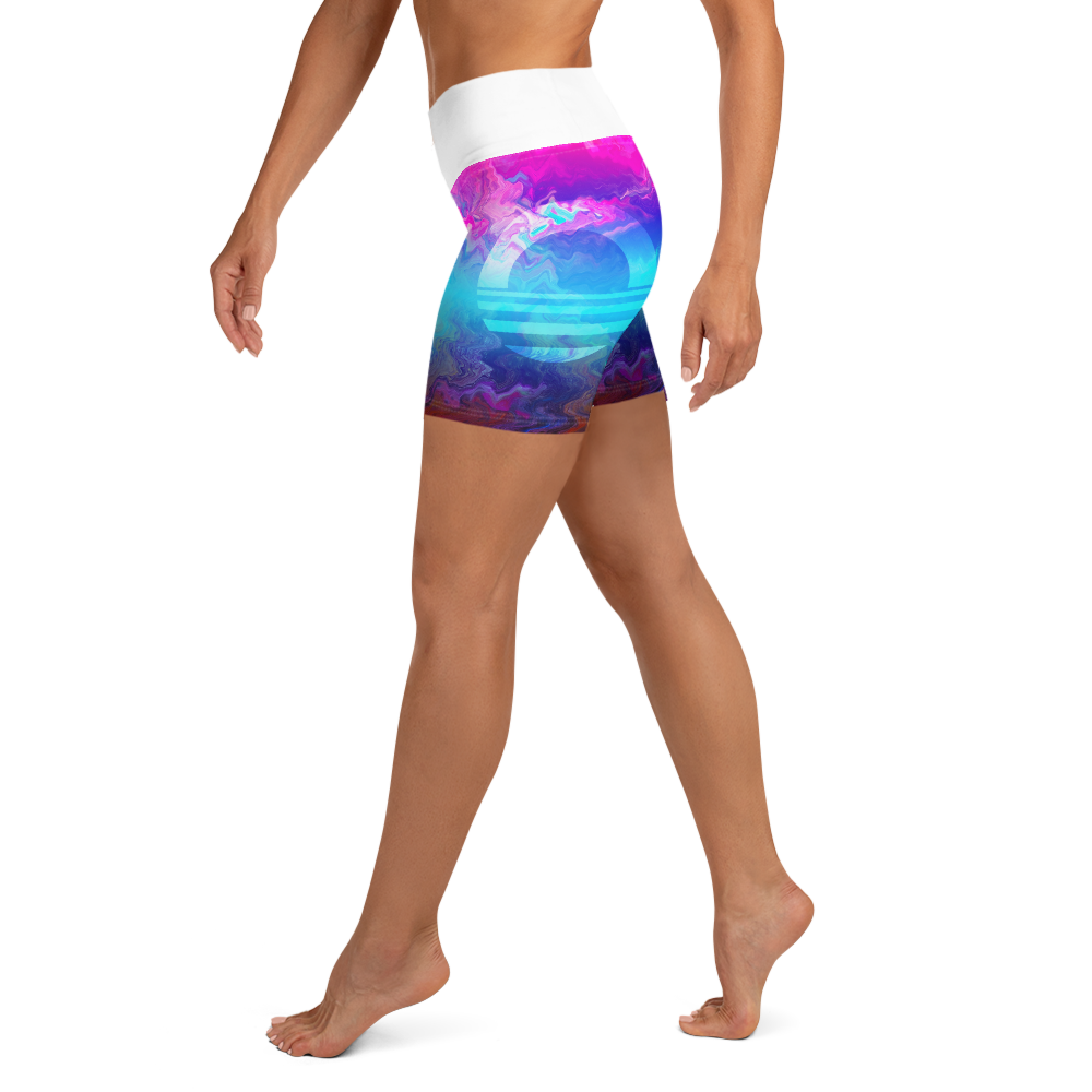 Women's Yoga Shorts - Mountain Dream