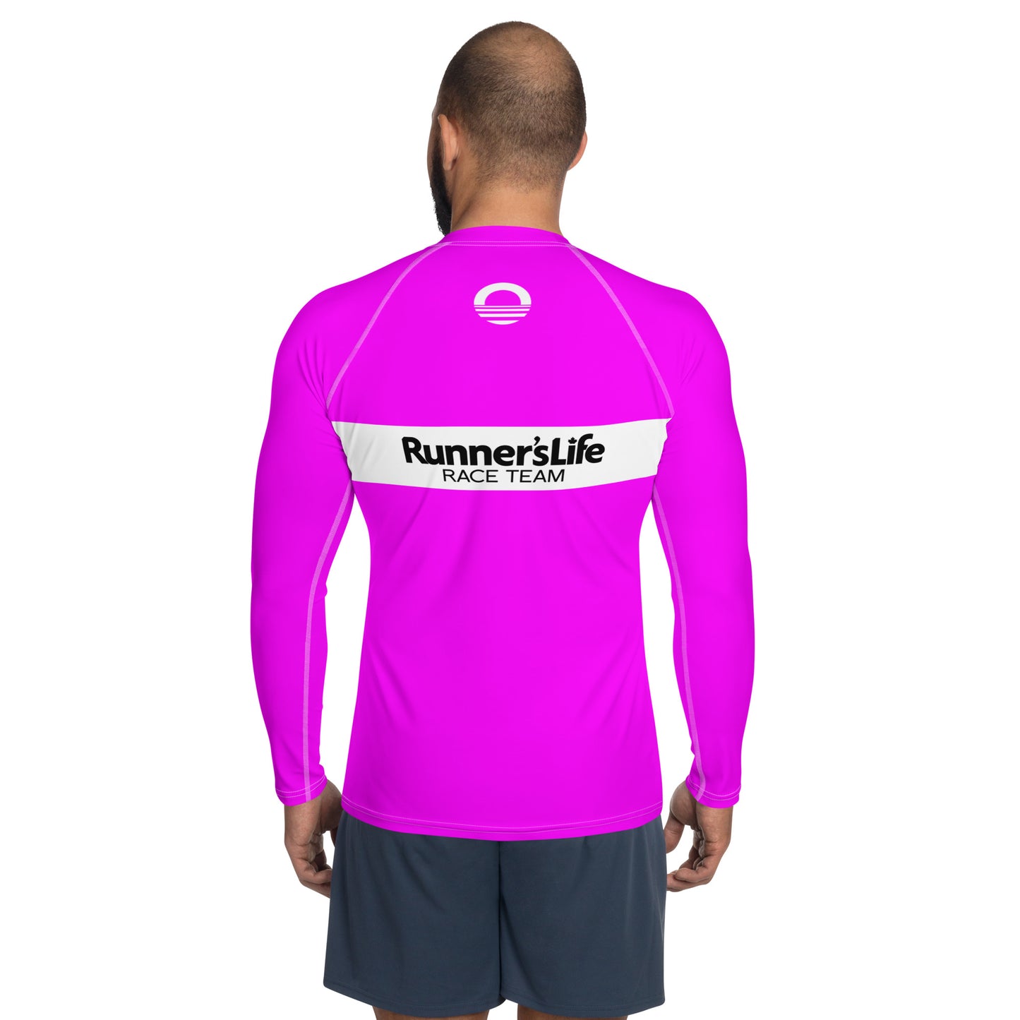 Men's Long Sleeve Shirt - Runner's Life Pink