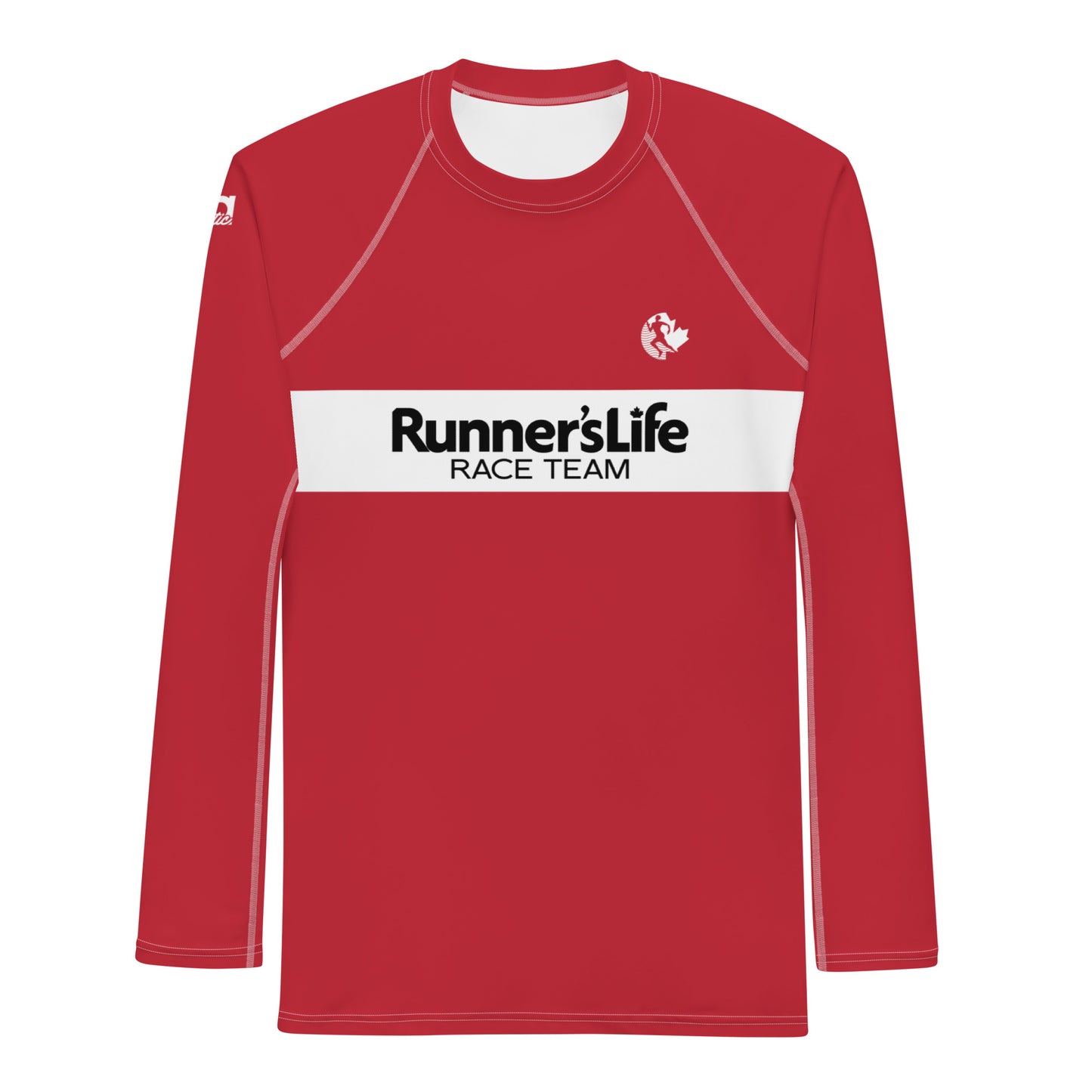 Men's Long Sleeve Shirt - Runner's Life Red