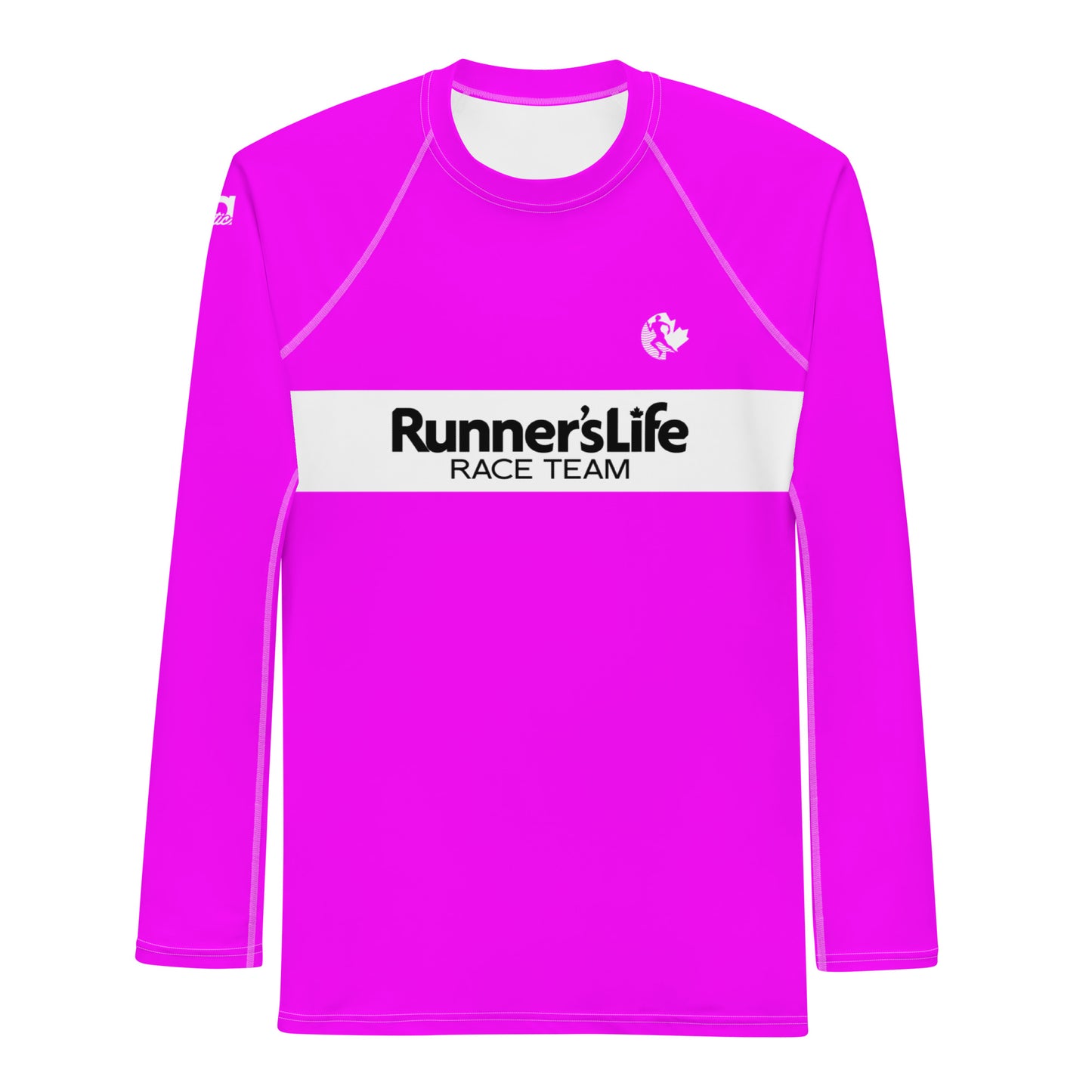 Men's Long Sleeve Shirt - Runner's Life Pink