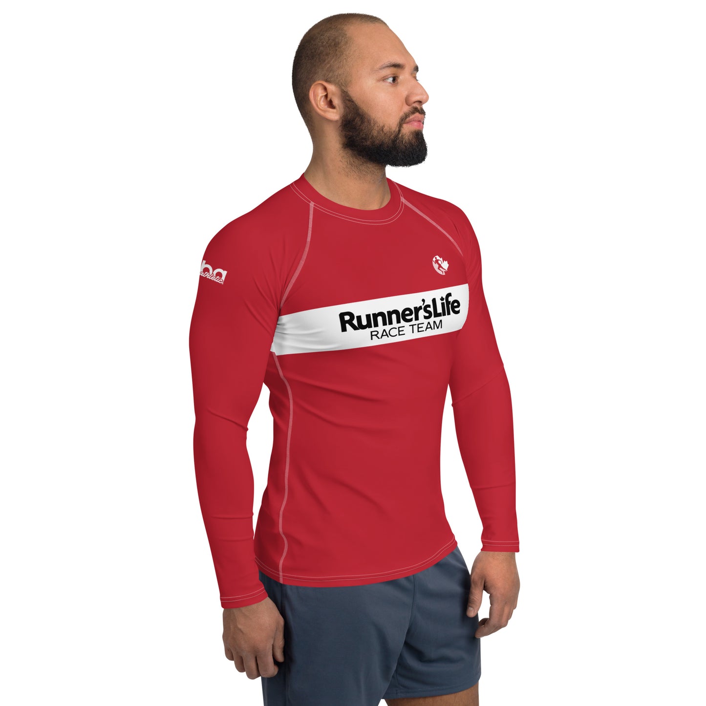 Men's Long Sleeve Shirt - Runner's Life Red